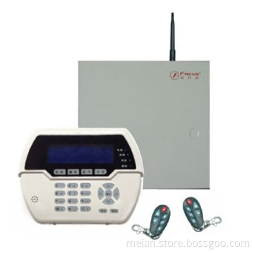 GSM Central Monitoring Alarm System with Keypad, PIR Motion Sensor, Siren, Gas Detector